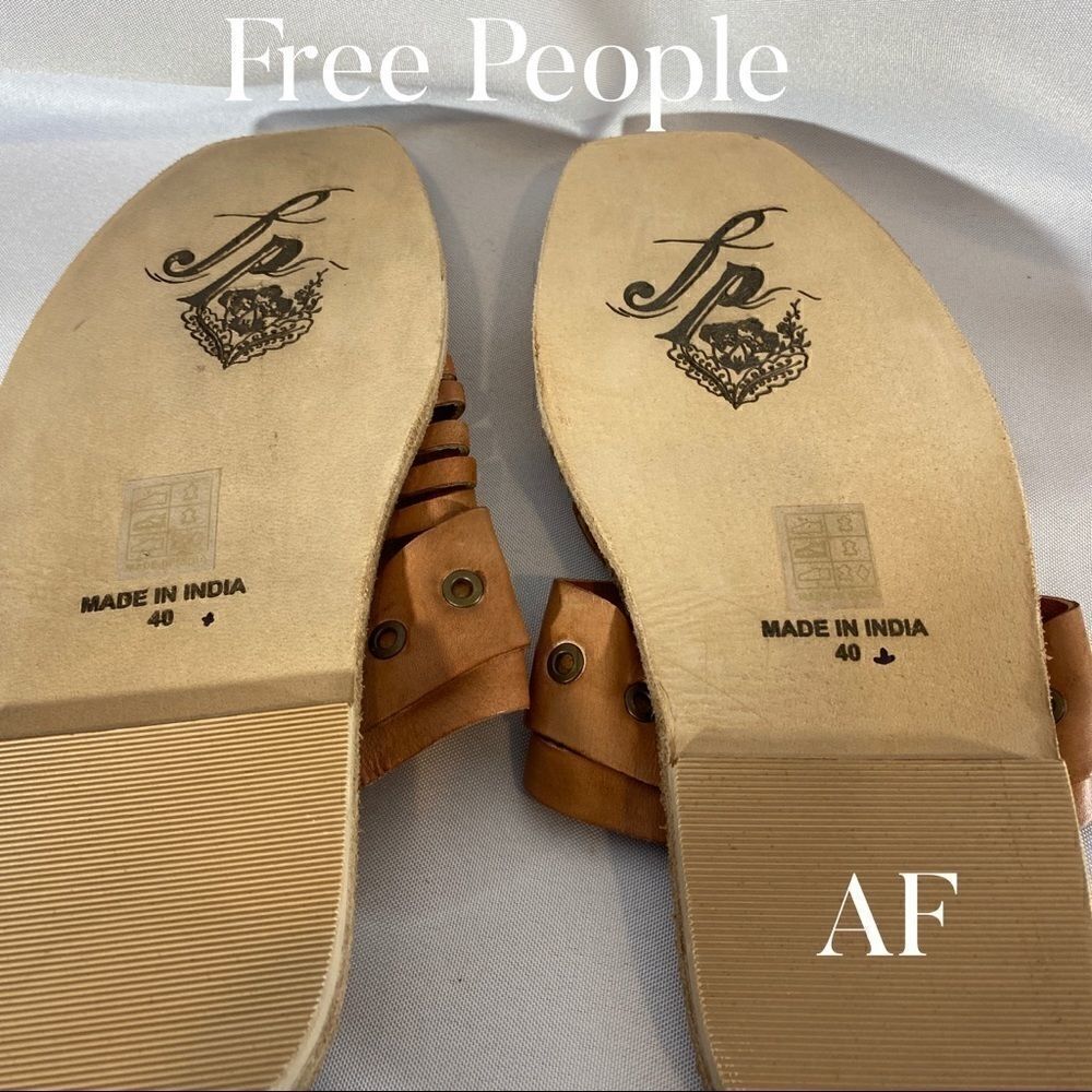 FREE PEOPLE ANGLER FLATS BROWN NEW - Picture 5 of 6